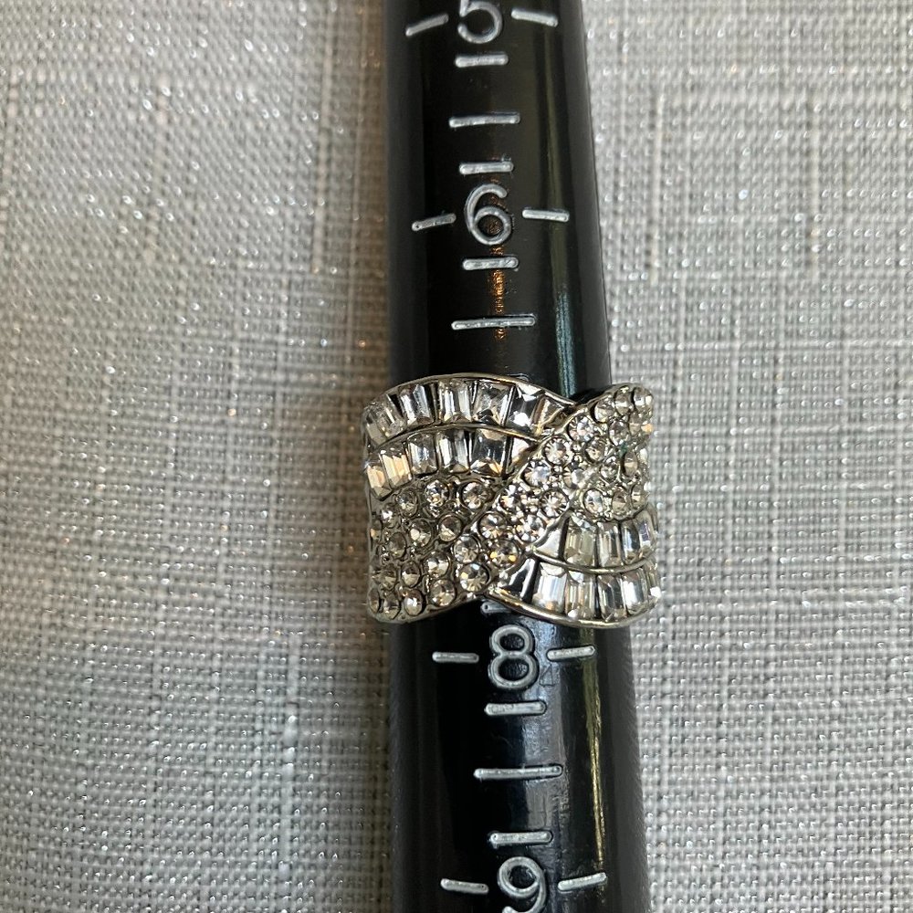 BLING Silver and CZ Ring Size 7 NWT